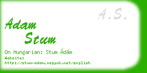 adam stum business card